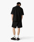 Black Towelling Monogram Short Sleeve Shirt