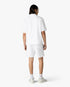 White Towelling Monogram Short Sleeve Shirt