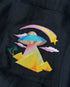Dark Grey Phantasmagoria Embroidered Short Sleeve Shirt