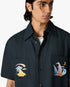 Dark Grey Phantasmagoria Embroidered Short Sleeve Shirt