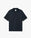 Dark Navy Knit Collar Long Sleeve Polo Shirt
