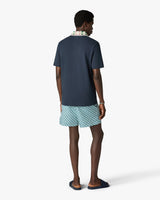 Green Cubist Monogram Printed Swim Shorts