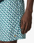 Green Cubist Monogram Printed Swim Shorts