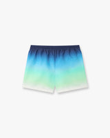 Blue & Green Gradient Jacquard Swim Shorts