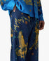 Blue Astrology Silk Twill Trousers