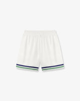 White Hotel Emblem Silk Shorts
