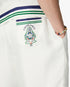 White Hotel Emblem Silk Shorts