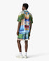 Multicolour Trompe L'Oeil Silk Shorts