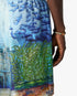 Multicolour Trompe L'Oeil Silk Shorts