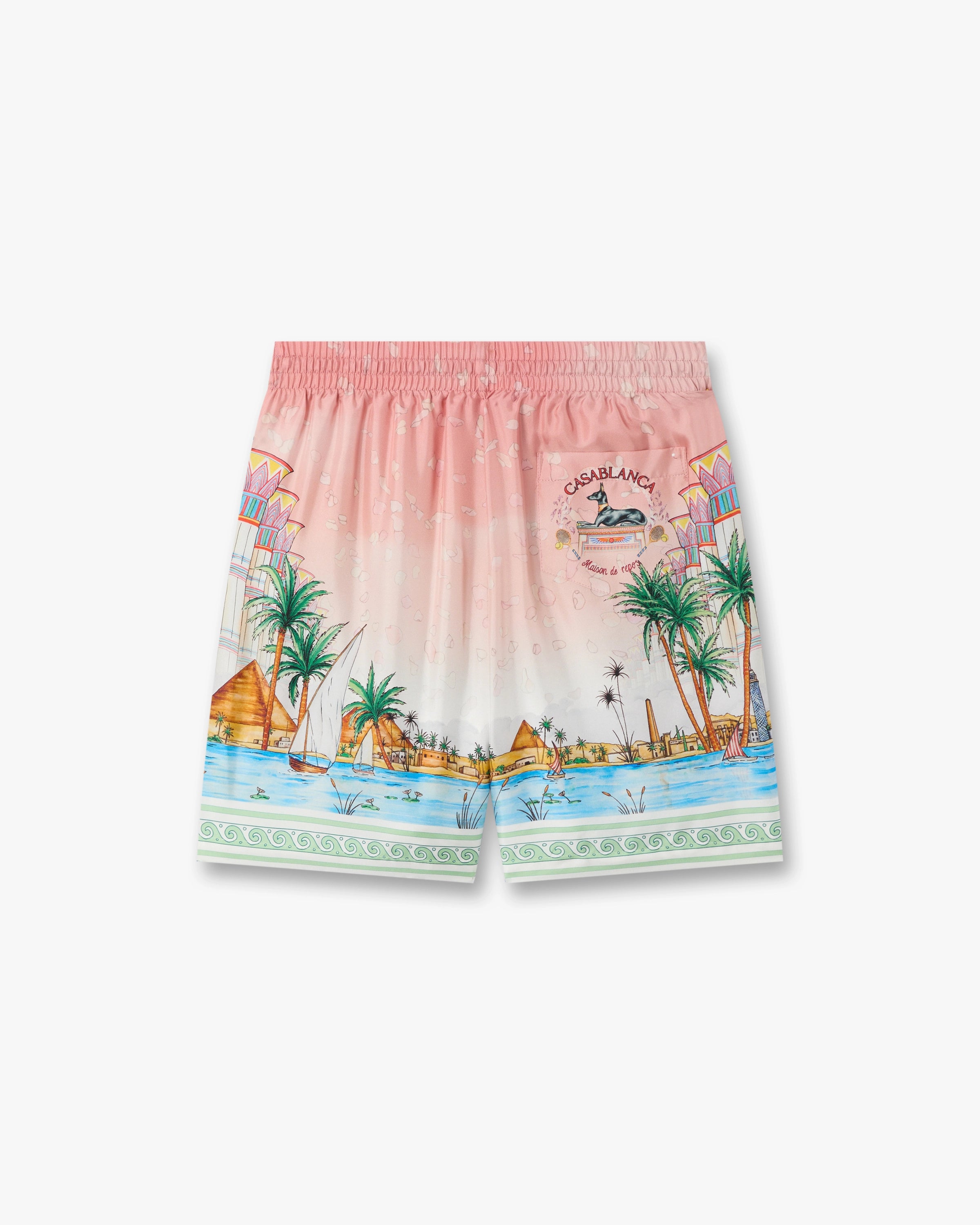 Pink Ethereal Silk Shorts