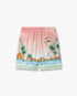 Pink Ethereal Silk Shorts