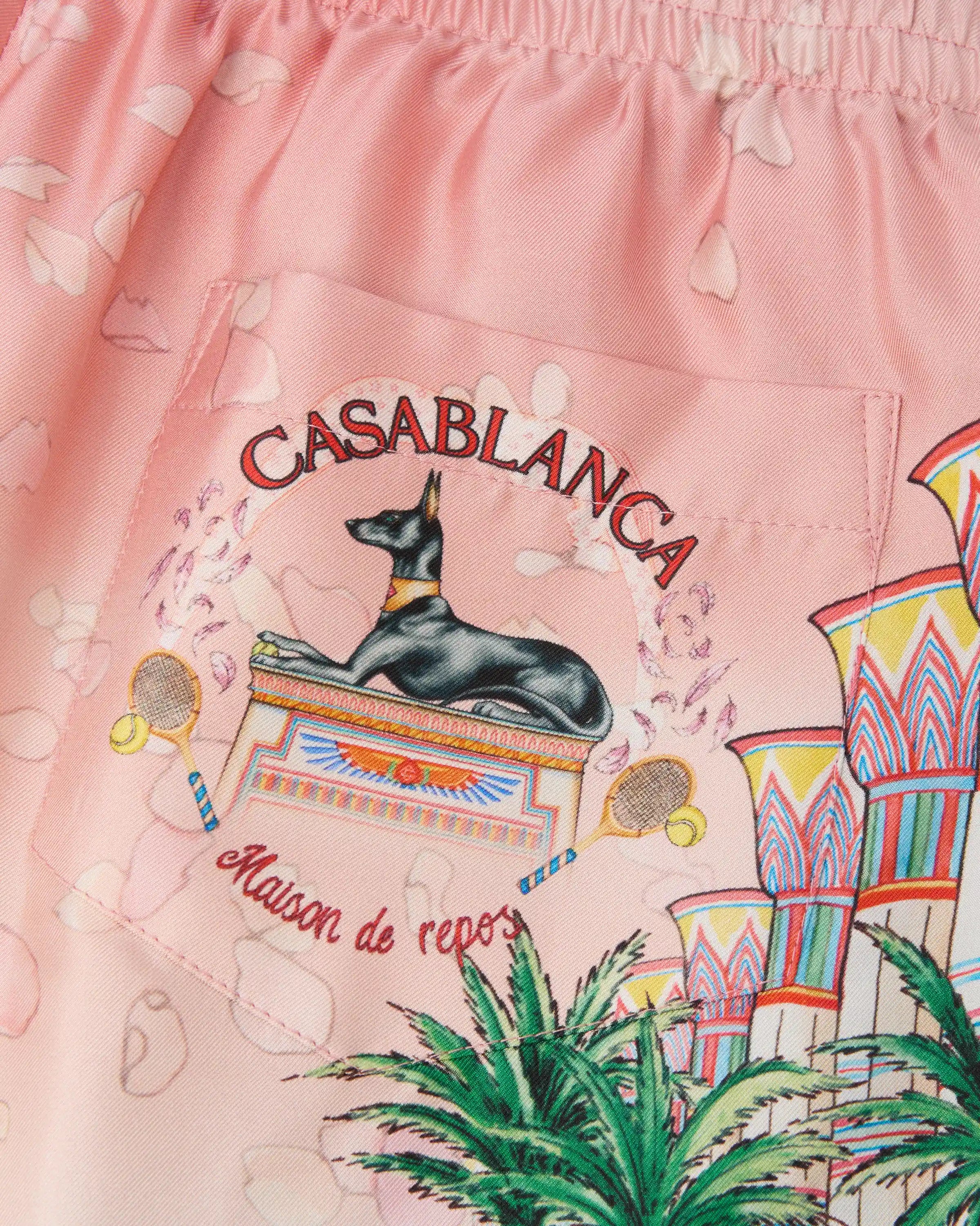 Pink Ethereal Silk Shorts