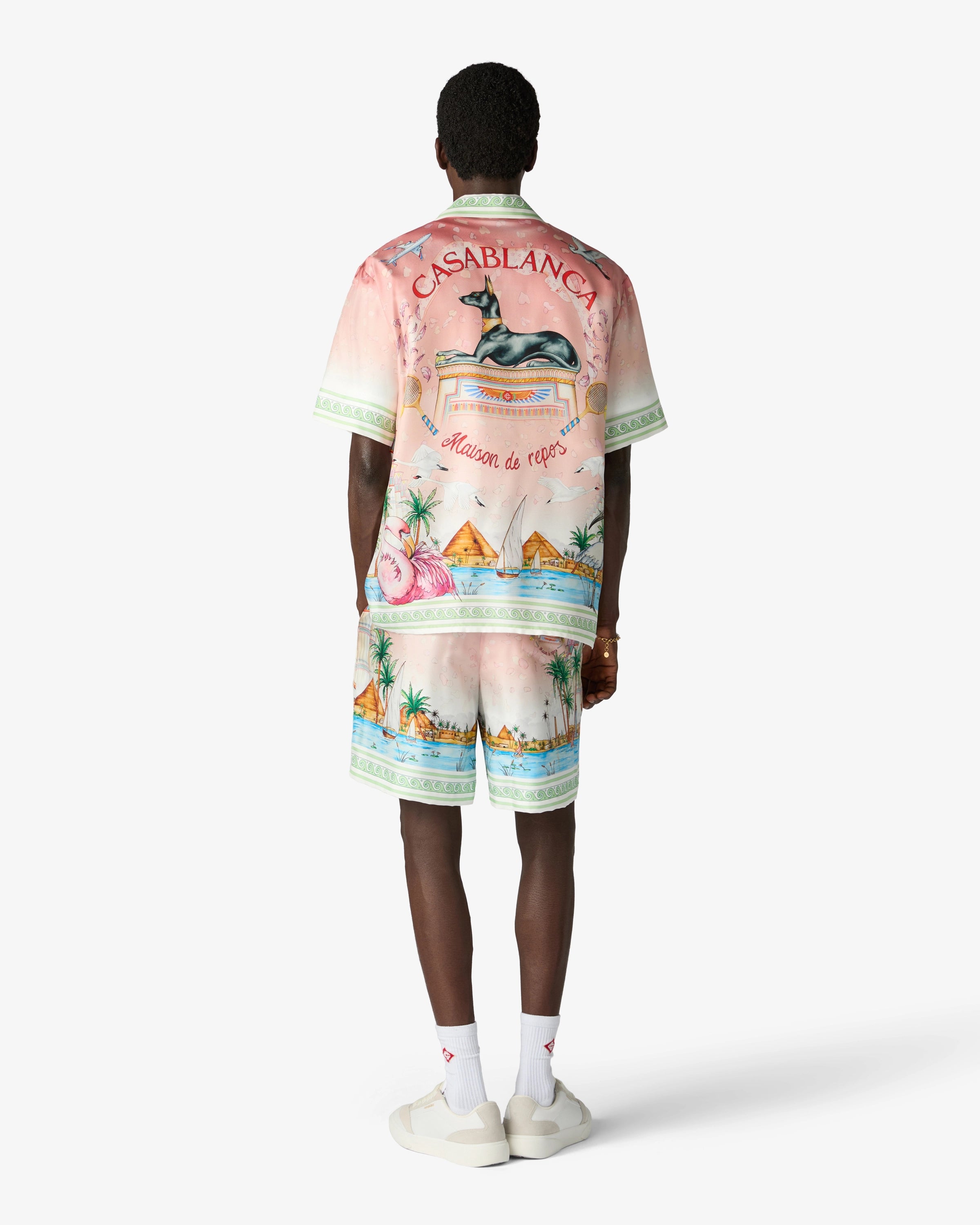 Pink Ethereal Silk Shorts
