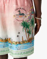 Pink Ethereal Silk Shorts