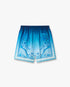 Blue Gradient Egyptian Rug Silk Shorts