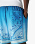 Blue Gradient Egyptian Rug Silk Shorts