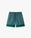 Dark Green Radiating Monogram Silk Shorts