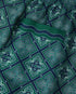 Dark Green Radiating Monogram Silk Shorts