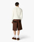 Dark Brown Monogram Cargo Shorts