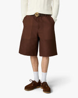 Dark Brown Monogram Cargo Shorts