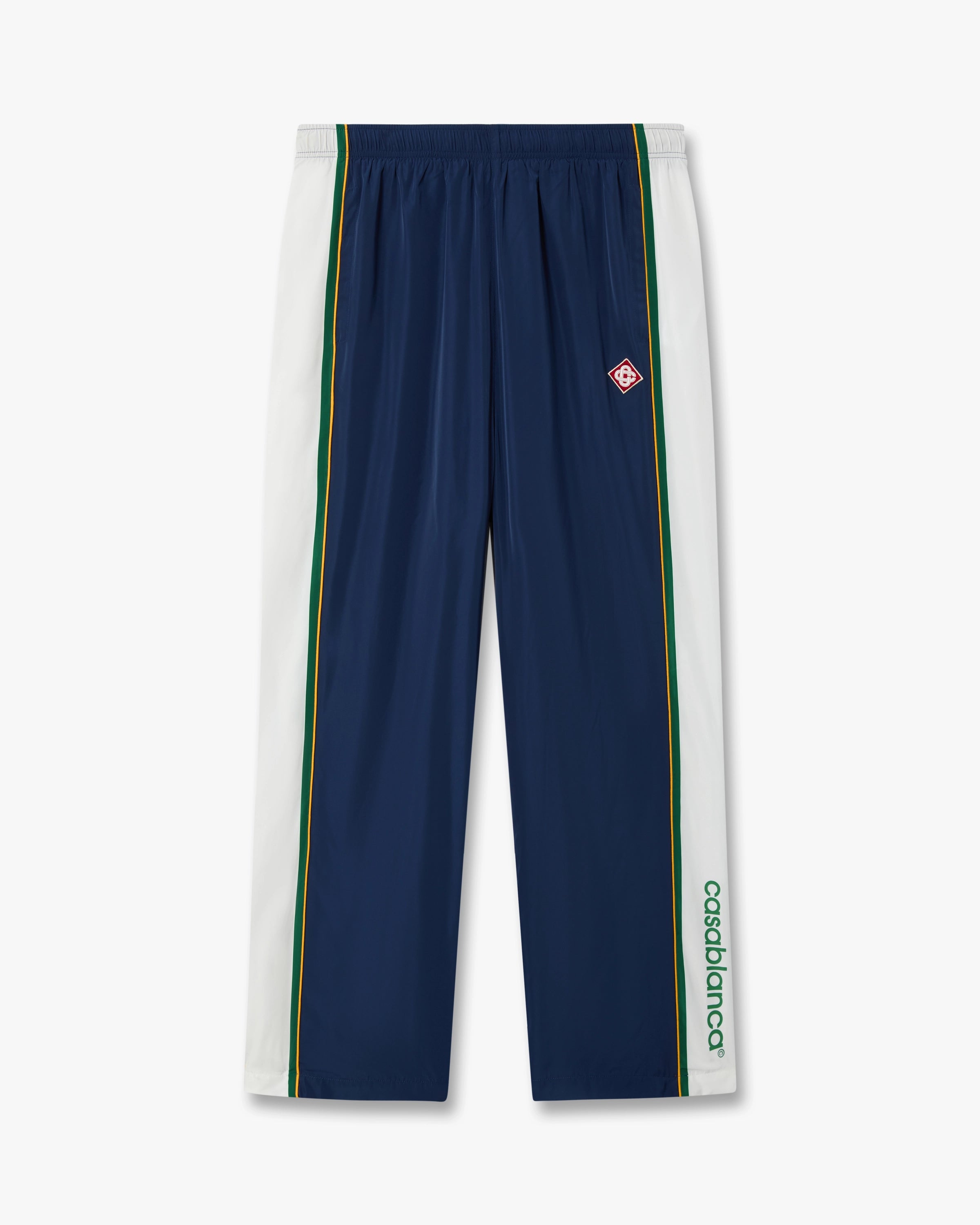 Green & Navy Check Track Pants