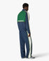 Green & Navy Check Track Pants