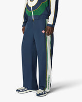 Green & Navy Check Track Pants