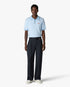 Grey Pleated Straight Leg Trousers