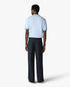 Grey Pleated Straight Leg Trousers