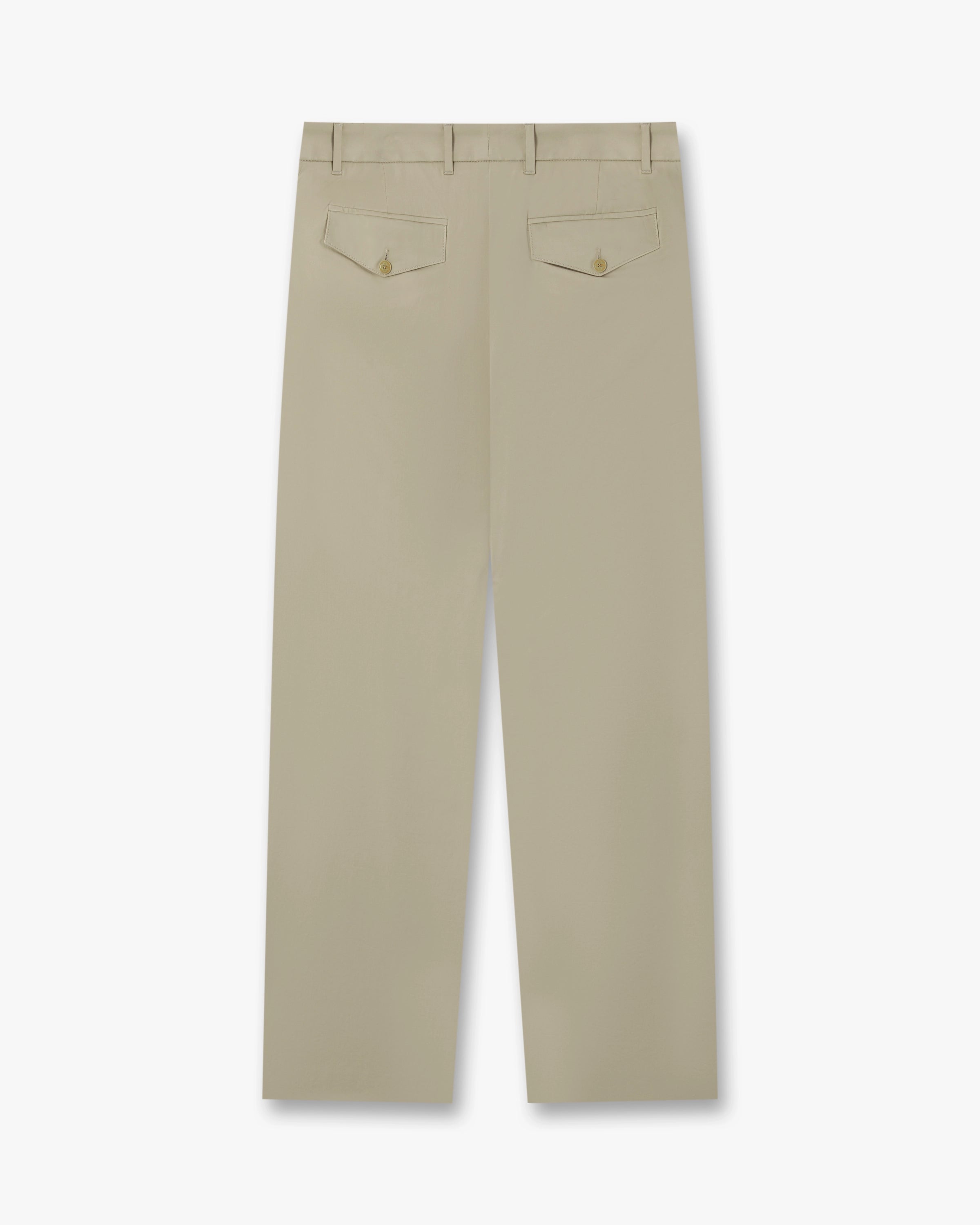Light Brown Pleated Straight Leg Trousers