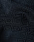 Dark Navy Monogram Silk Trousers