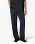 Dark Navy Monogram Silk Trousers