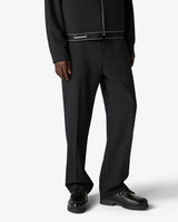 Black Wool Sports Trousers