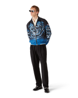 Warped Logo Ripple Windbreaker Jacket