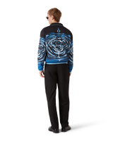 Warped Logo Ripple Windbreaker Jacket