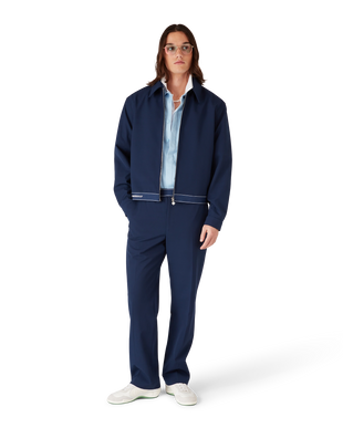 Navy Wool Sports Jacket