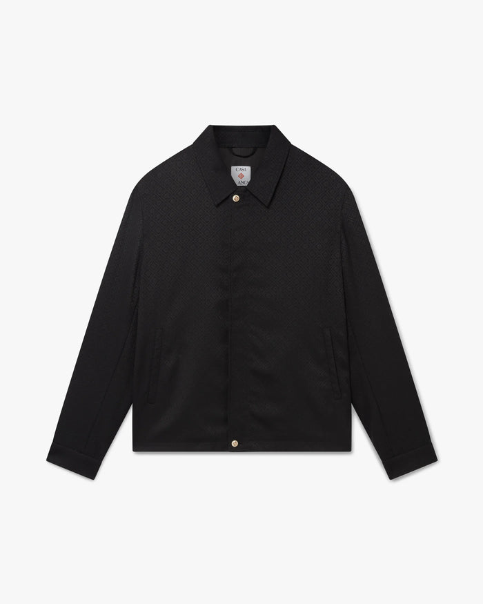 Black Monogram Wool Sports Jacket