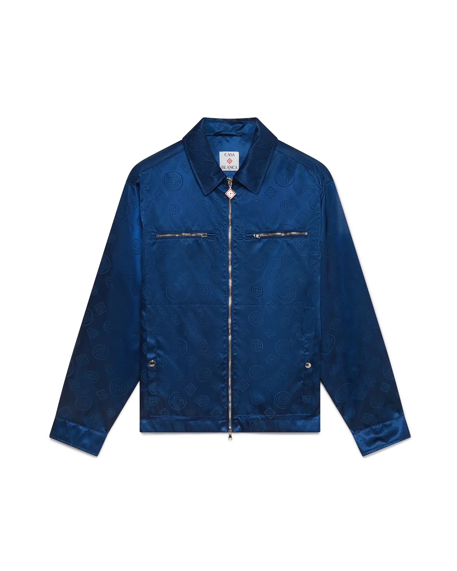 Blue Nylon Shacket
