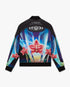 Orchid Racer Printed Silk Bomber Jacket