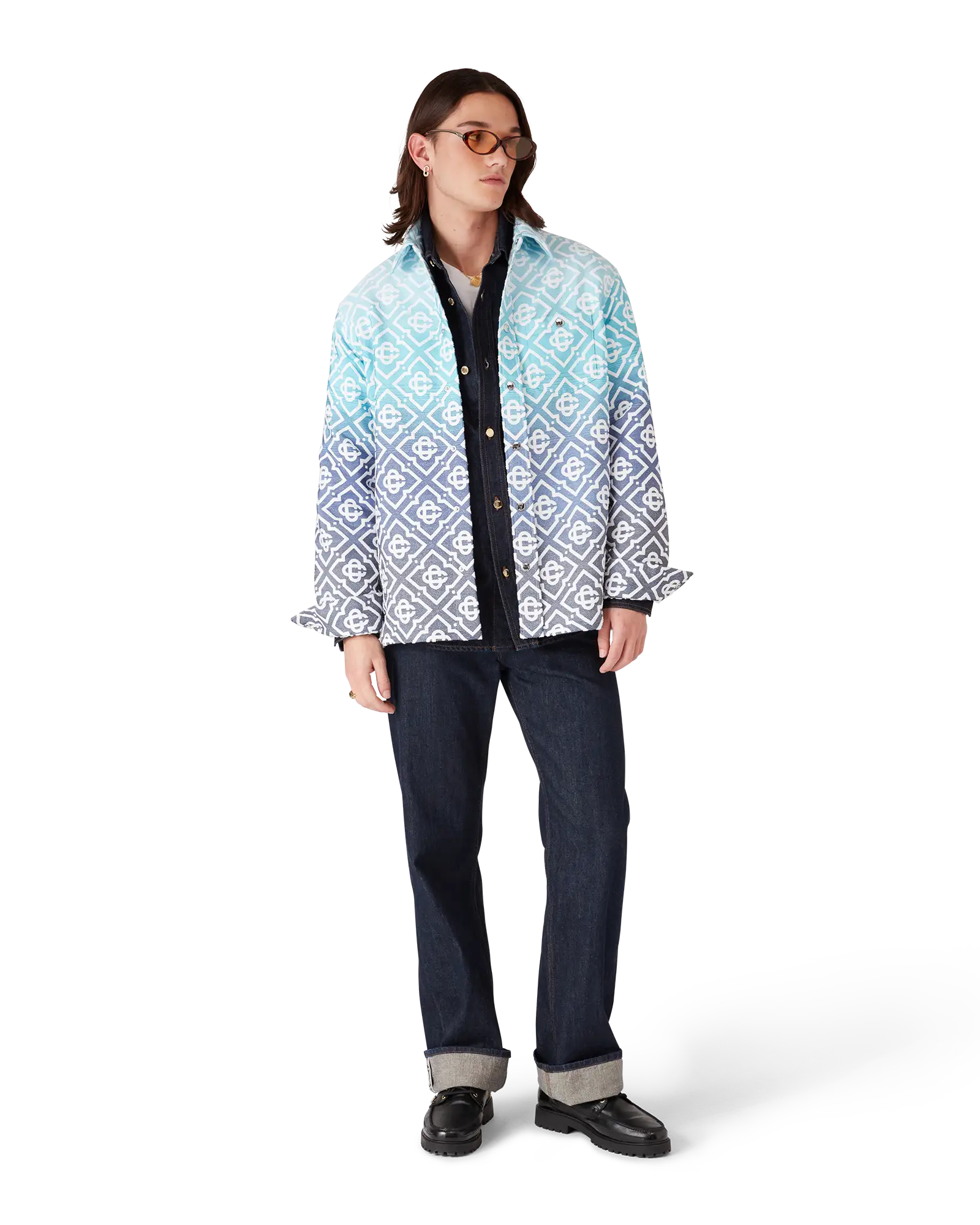 Monogram Gradient Jacquard Shacket