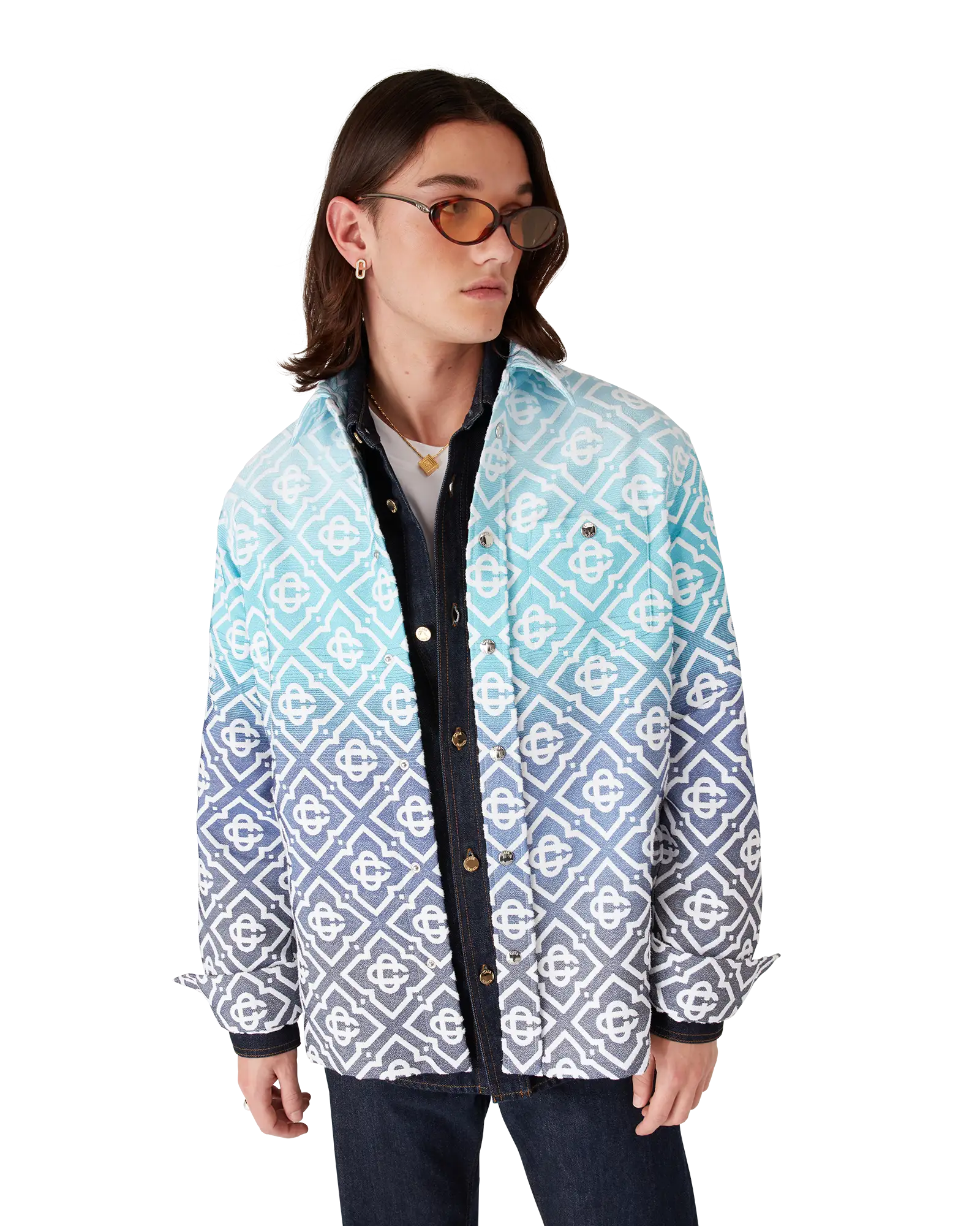 Monogram Gradient Jacquard Shacket