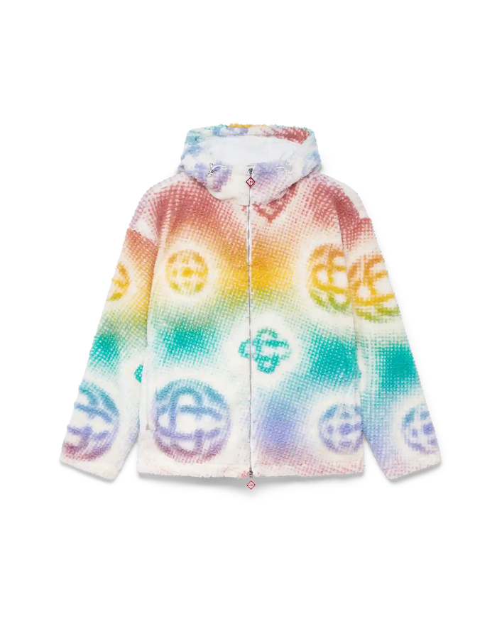 Halftone Monogram Fleece Jacket