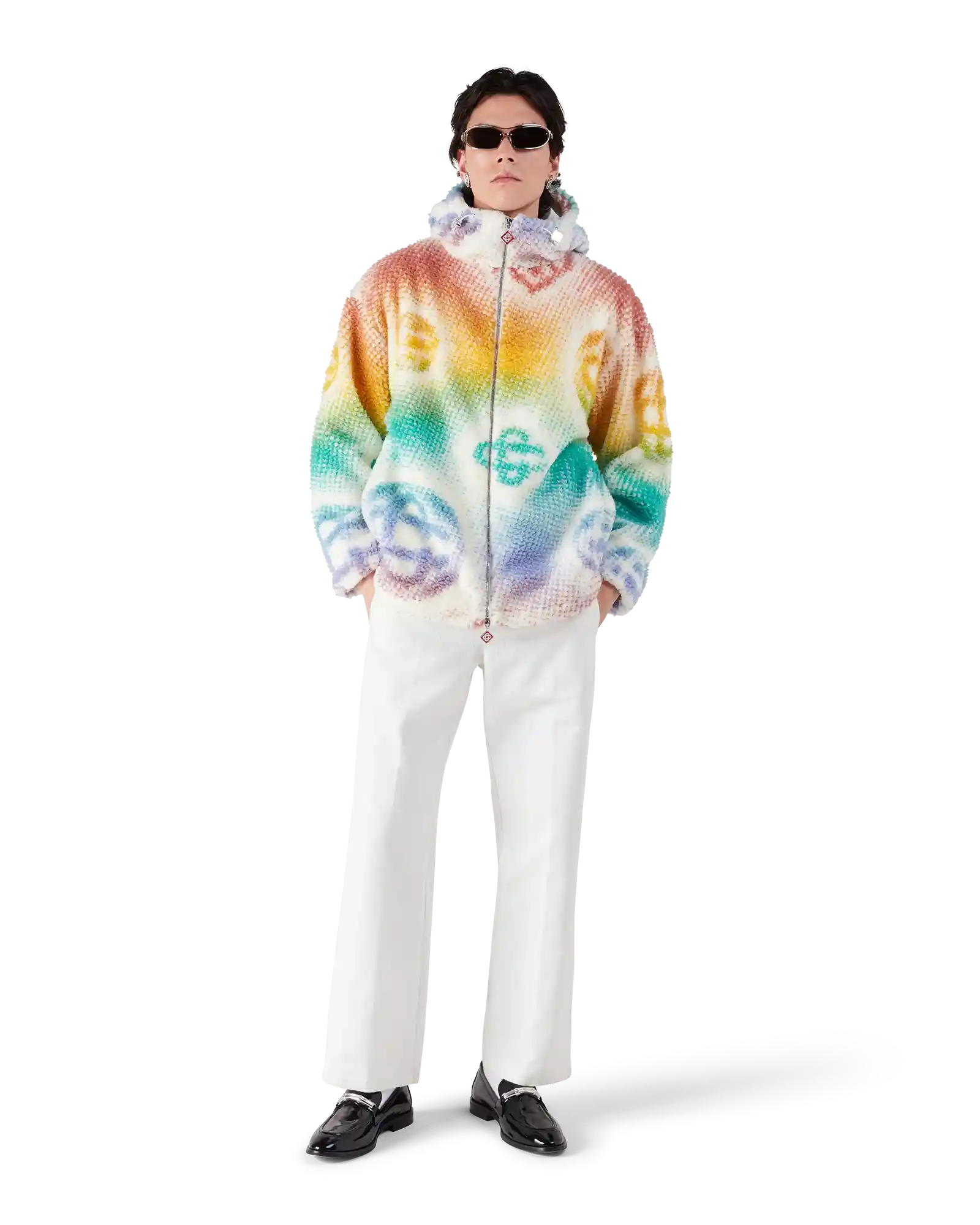 Halftone Monogram Fleece Jacket