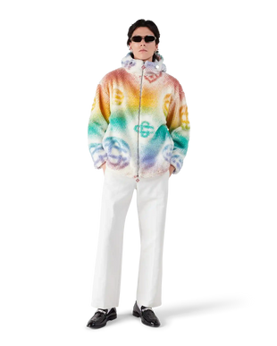 Halftone Monogram Fleece Jacket