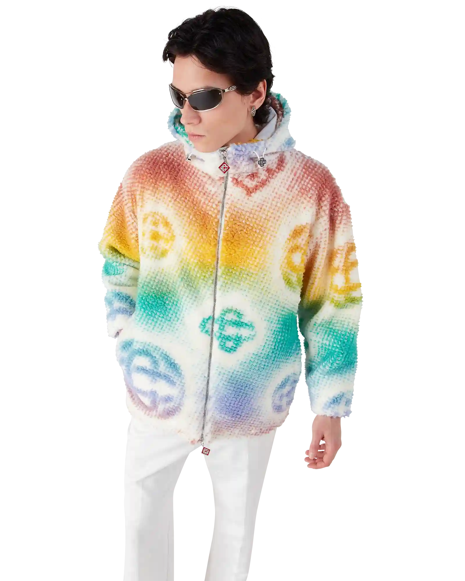 Halftone Monogram Fleece Jacket