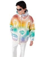 Halftone Monogram Fleece Jacket