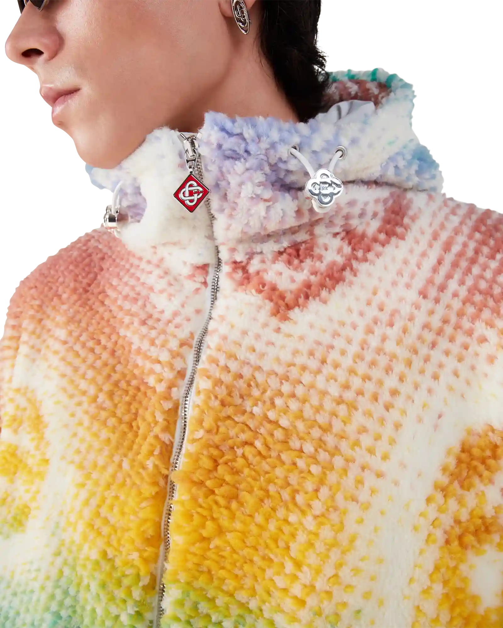 Halftone Monogram Fleece Jacket