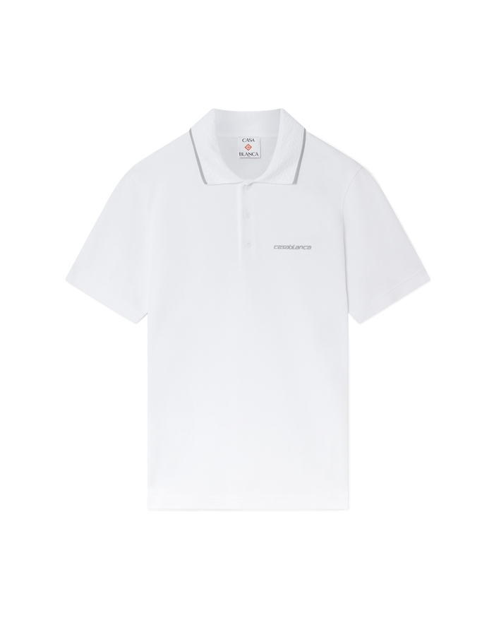 Laurel Pique Short Sleeve Polo Shirt – Casablanca Laurel Pique Short Sleeve Polo Shirt – Casablanca