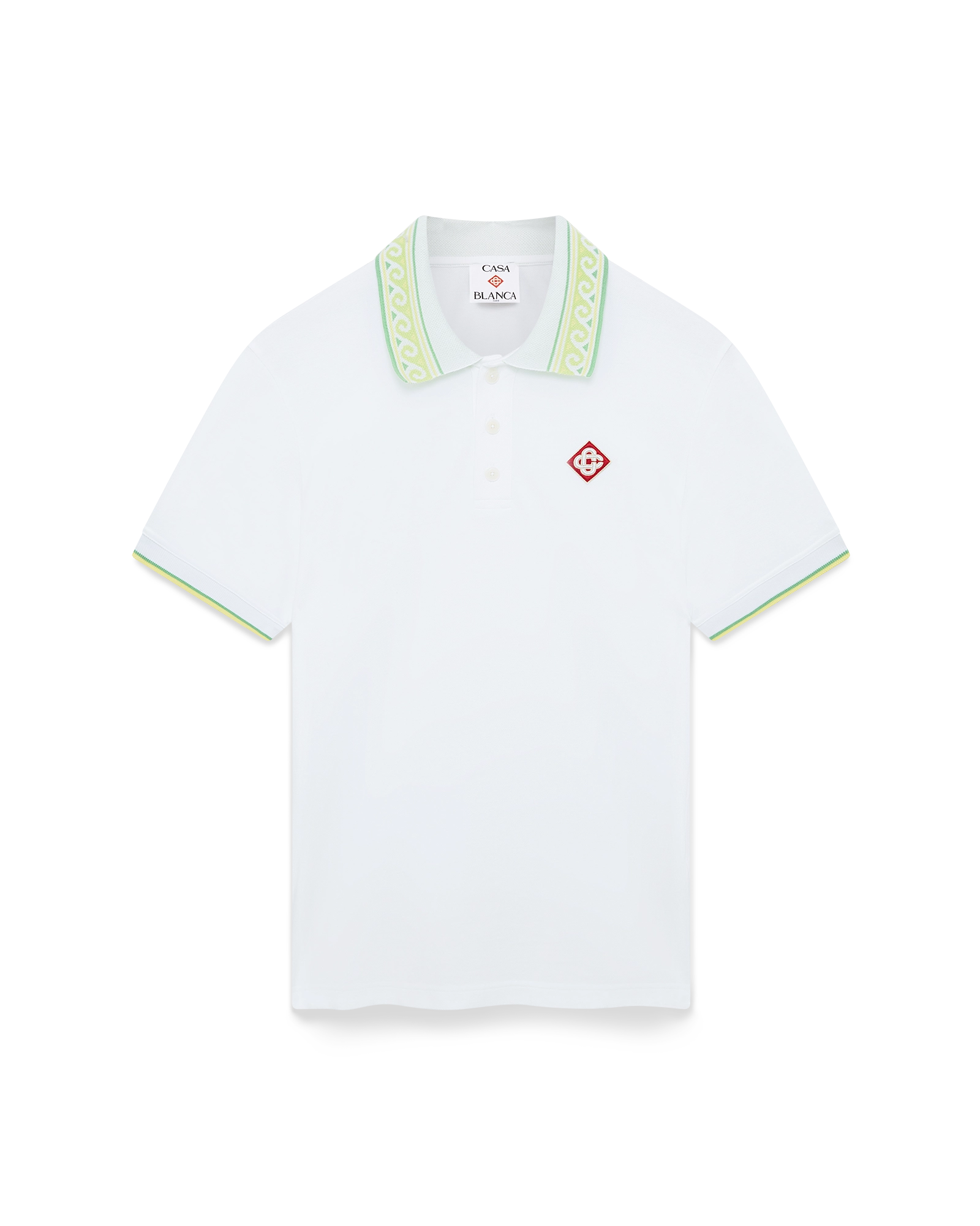White Polo Short Sleeve Shirt