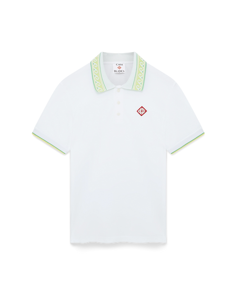 White Polo Short Sleeve Shirt – Casablanca
